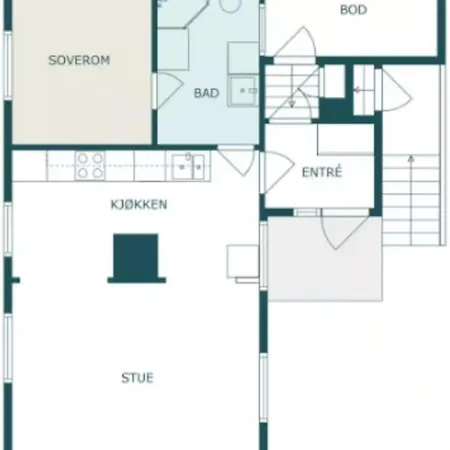 The Blue House 1833-1 | Gratis Parkering|sentralt * Tromso
